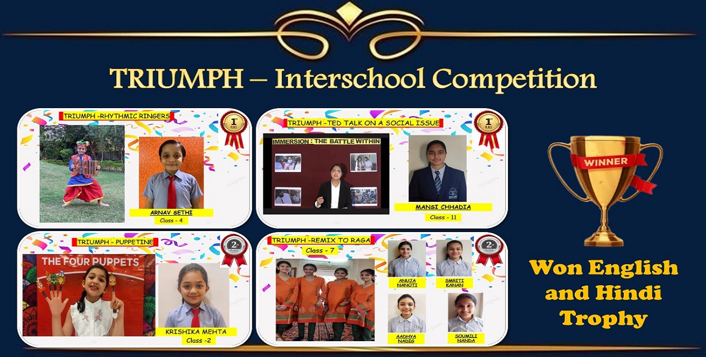 Championship Rolling Trophy in 'TRIUMPH' -Interschool Competition 